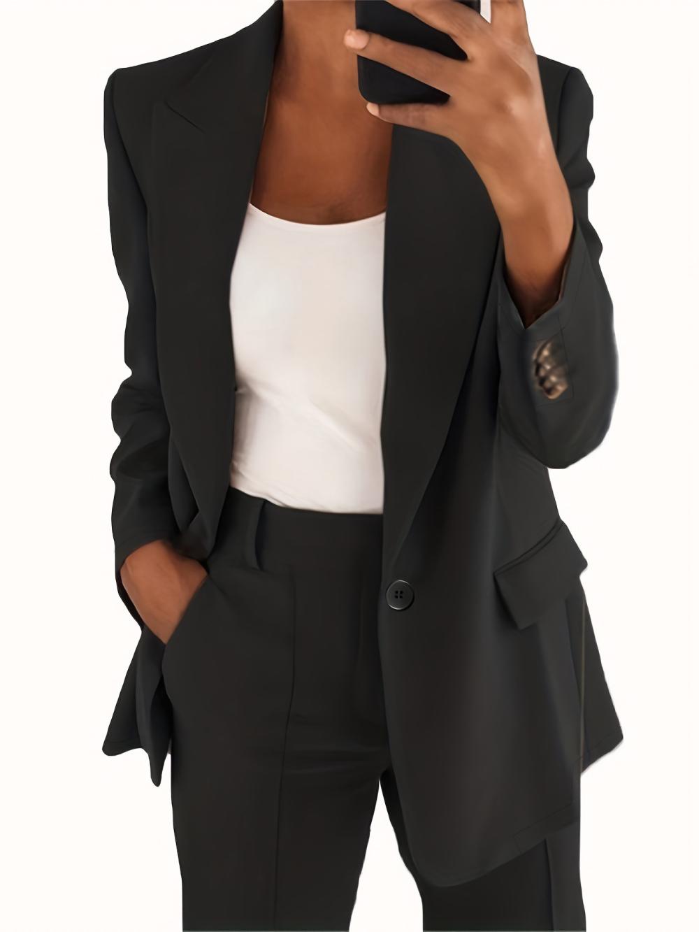 Blazers & Jackets |  Womens Atelier Virgin Wool Single Breasted Suit Jacket Blazers & Jackets Black