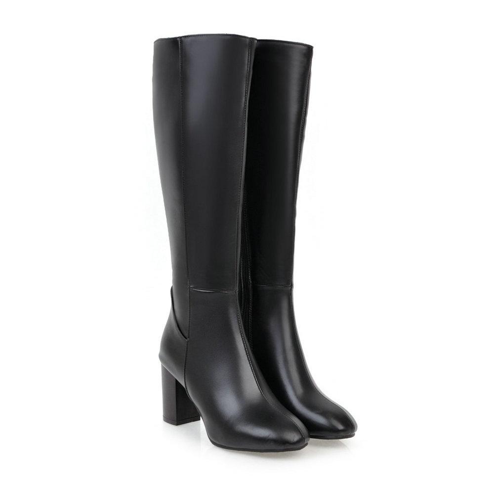 Boots |  Womens Block Heel Knee High Boots Boots Black