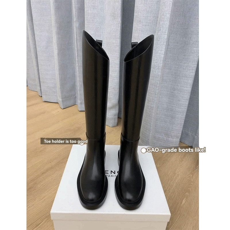 Boots |  Womens Gretta Black Leather Long Boot Boots Boots