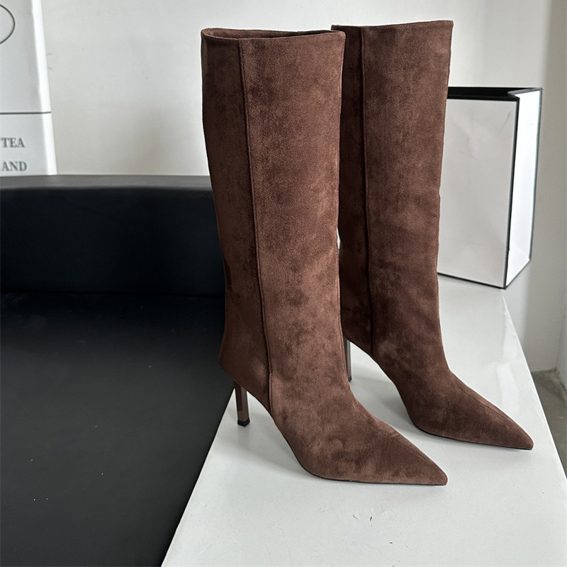 Boots |  Womens Seamed Suede Ankle Boots Boots Boots