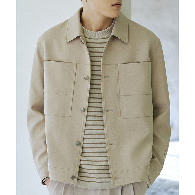 Coats & Jackets |  Mens Knitted Zip Through Jacket Clothing Coats & Jackets