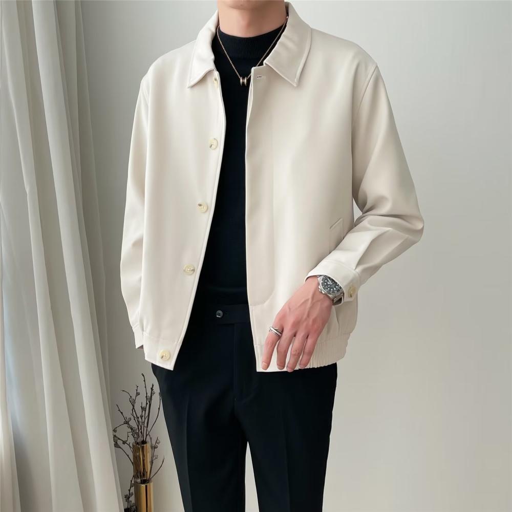 Coats & Jackets |  Mens Linen Elasticated Hem Overshirt Clothing Coats & Jackets