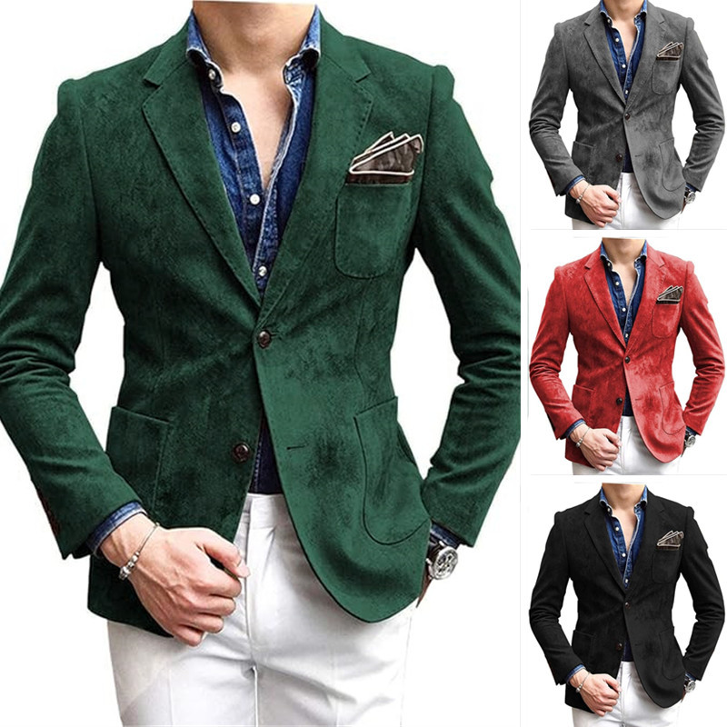 Coats & Jackets |  Mens Ravenswood Single Breasted Two-Button Notch Textured Blazer Clothing Coats & Jackets