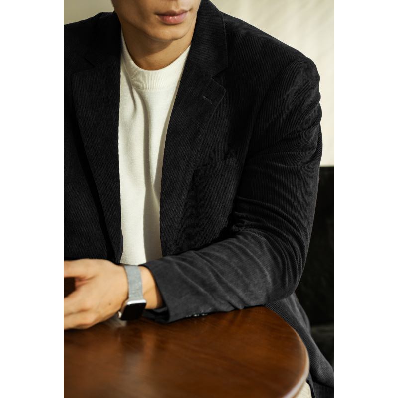 Coats & Jackets |  Mens Velvet Peak Lapel Cttn Blazer Clothing Coats & Jackets