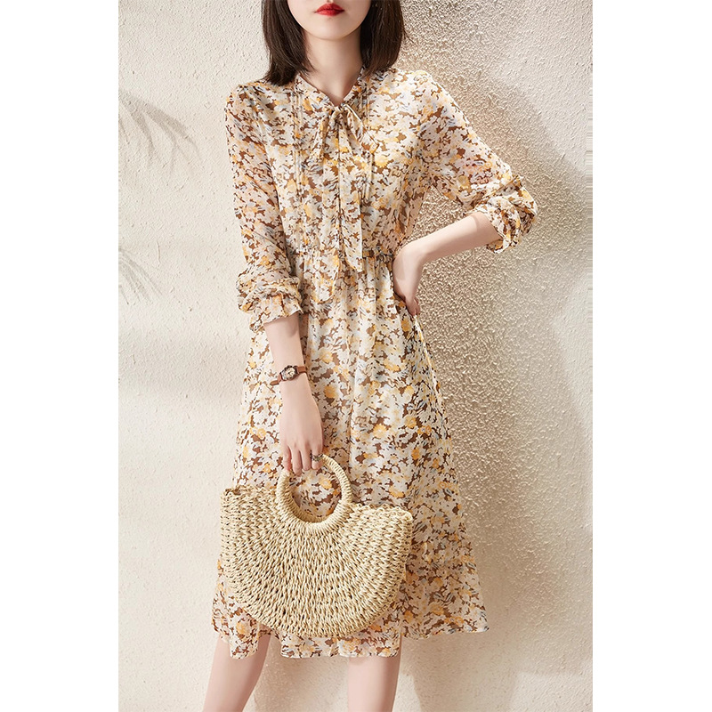 Dresses |  Womens Wool-Blend Floral-Print Jersey Dress Clothing Cream