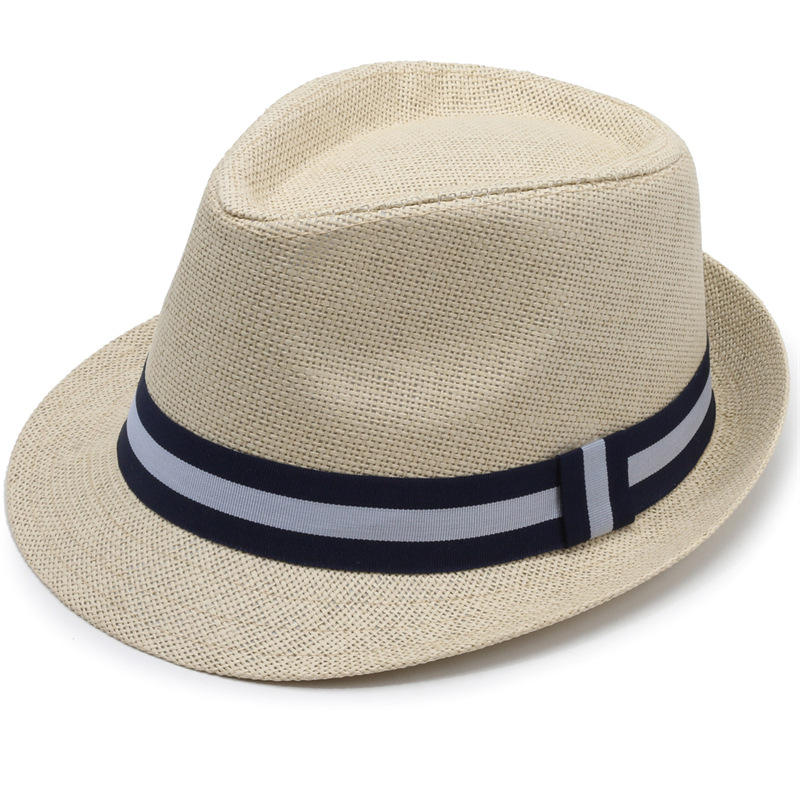 Hats, Gloves & Scarves |  Mens Panama Hat (Navy White Stripe Band) Accessories Hats, Gloves & Scarves