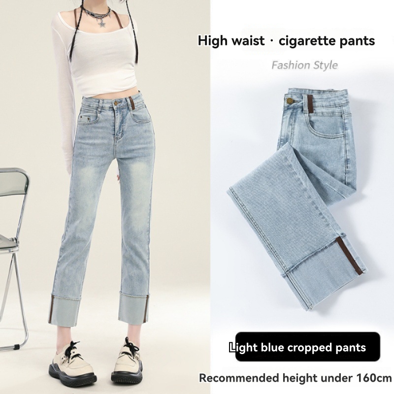 Jeans |  Womens Cropped Denim Jeans Clothing Jeans