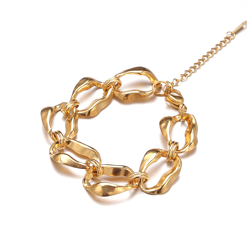 Jewellery |  Womens Sculpted Link Bracelet Accessories Gold