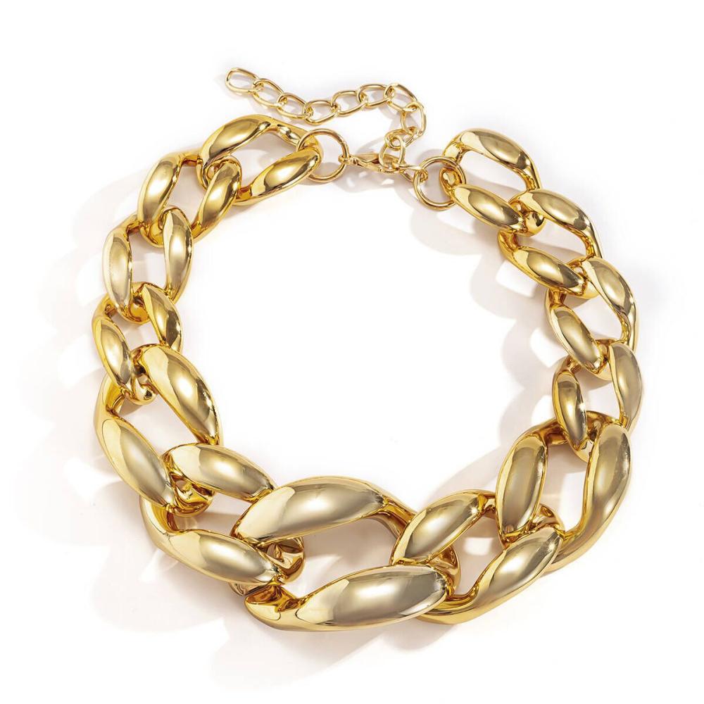 Jewellery |  Womens Sculpted Link Necklace Accessories Gold