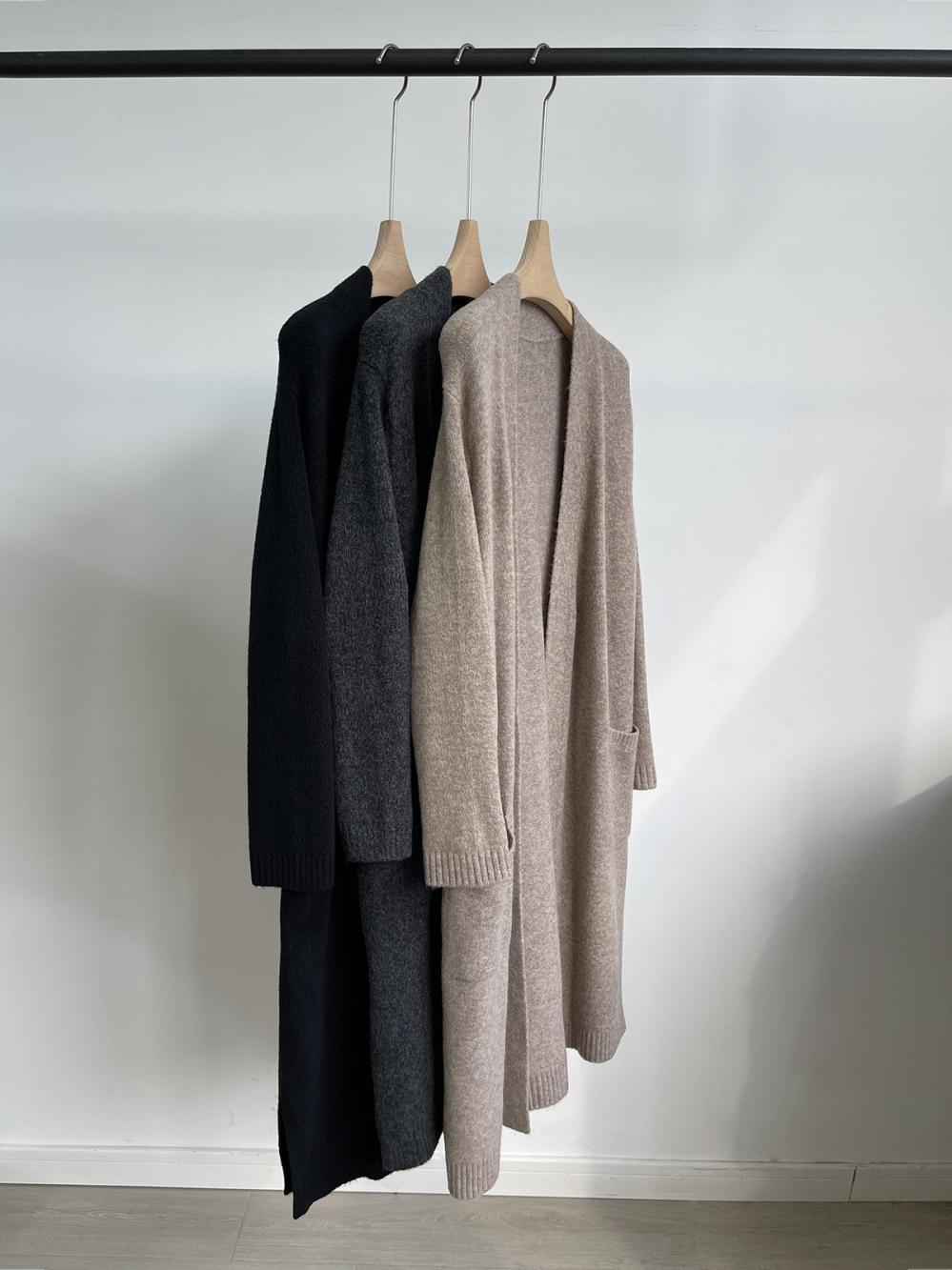 Knitwear |  Mens Bouclé Cardigan With Wool Clothing Knitwear