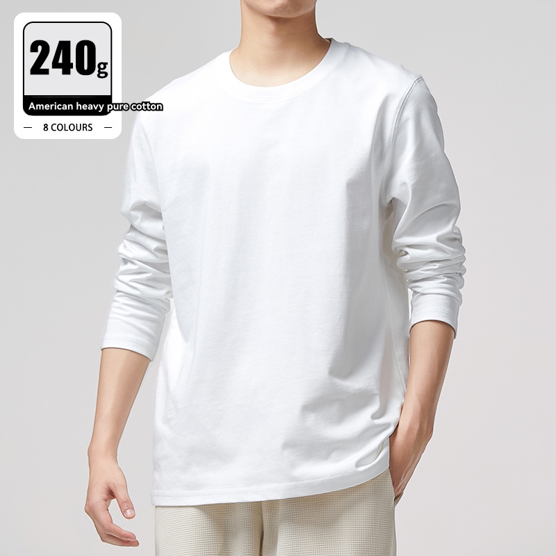 Knitwear |  Mens Supima Cotton Long Sleeve T-Shirt Clothing Knitwear