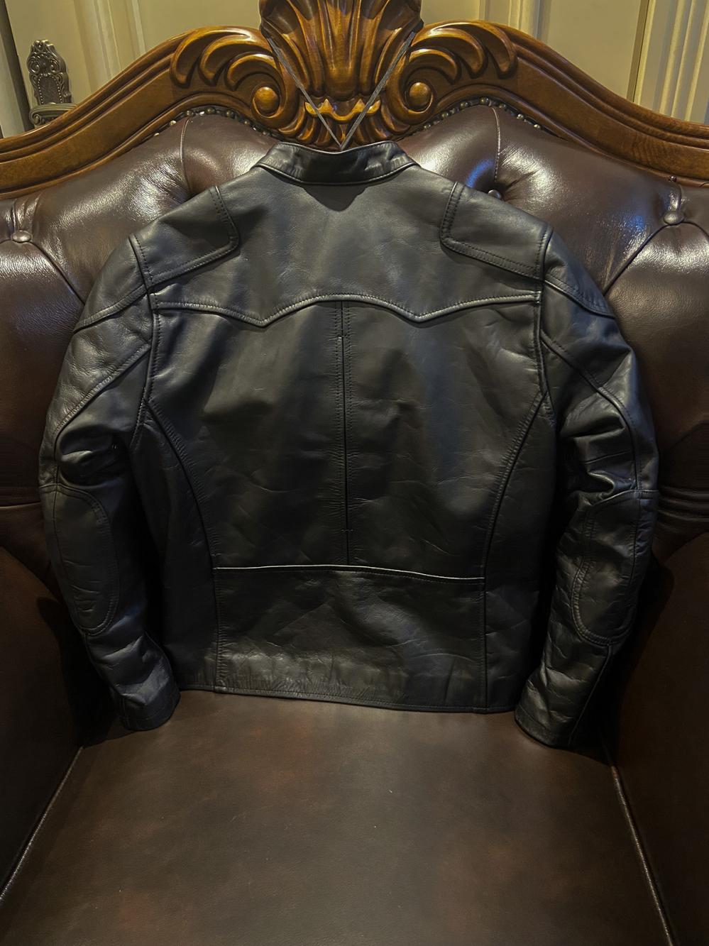 Leather & Suede Jackets |  Mens Mclaren F1 Embossed Leather Jacket Clothing Black