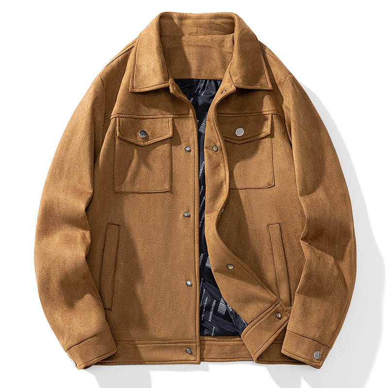 Leather & Suede Jackets |  Mens Suede Zip Through Trucker Jacket Clothing Coats & Jackets