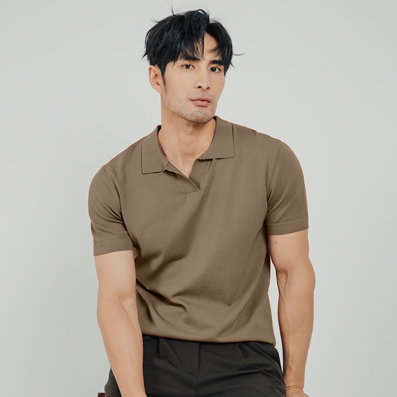 Polos |  Mens Duchie-Short Sleeve Open Collar Merino Polo Clothing Mens