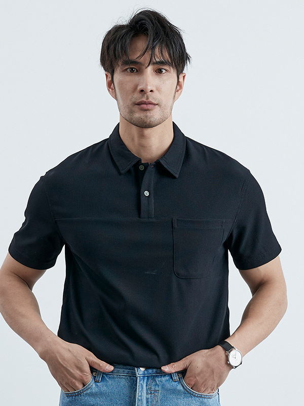 Polos |  Mens Sc Melange Pique Polo Shirt Clothing Mens