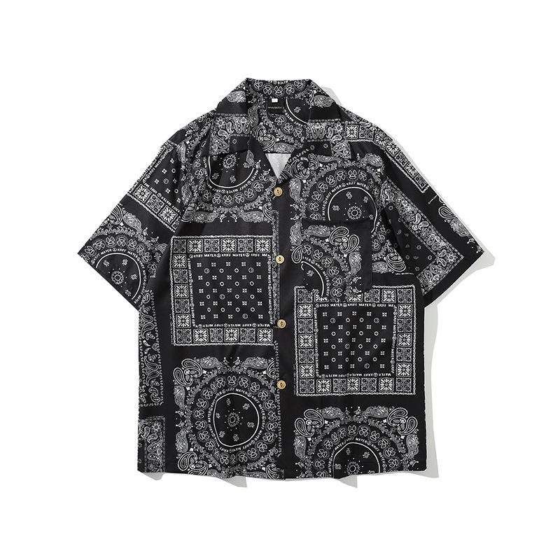 Shirts |  Mens Ché Printed Cuban Collar Shirt Clothing Mens