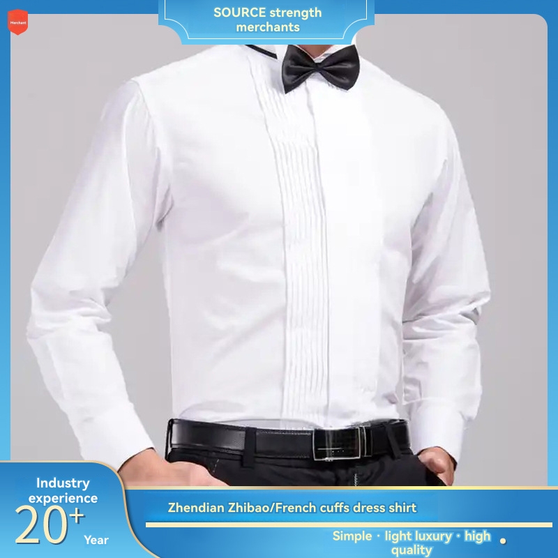 Shirts |  Mens Dinner Shirt With Front Pleats Clothing Mens