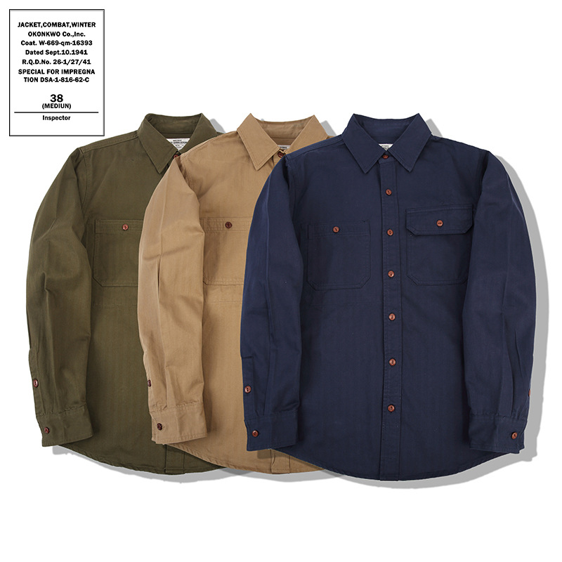 Shirts |  Mens Marine Slim Long Sleeve Shirt Clothing Mens