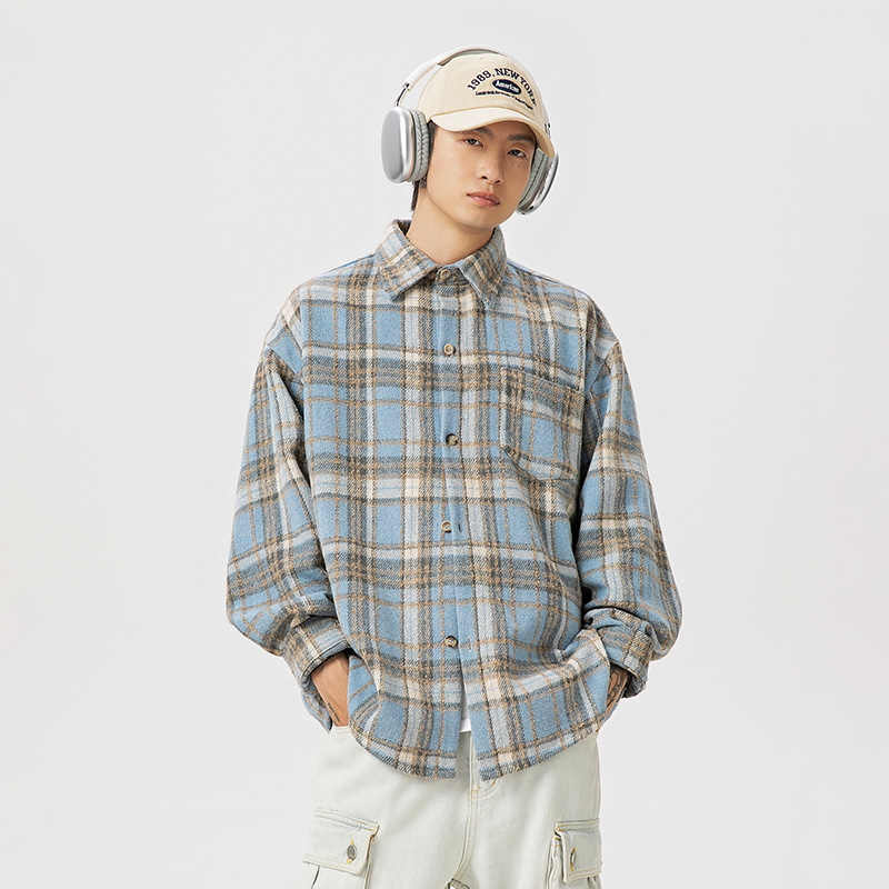 Shirts |  Mens Regular Fit Supima Cotton Gradient Check Shirt Clothing Mens