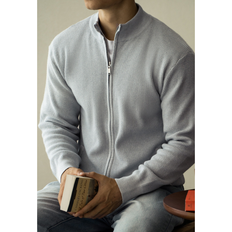 Shirts |  Mens Textured Zip Through Jacket Clothing Mens