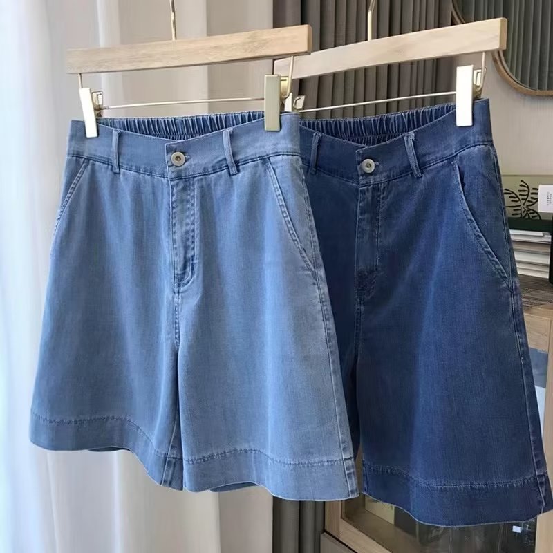 Shorts |  Womens High Rise Denim Shorts Clothing Light Blue