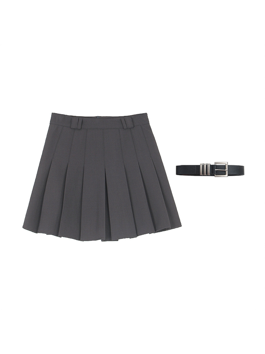 Skirts |  Womens Pleated Mini Skirt Clothing Heather Grey