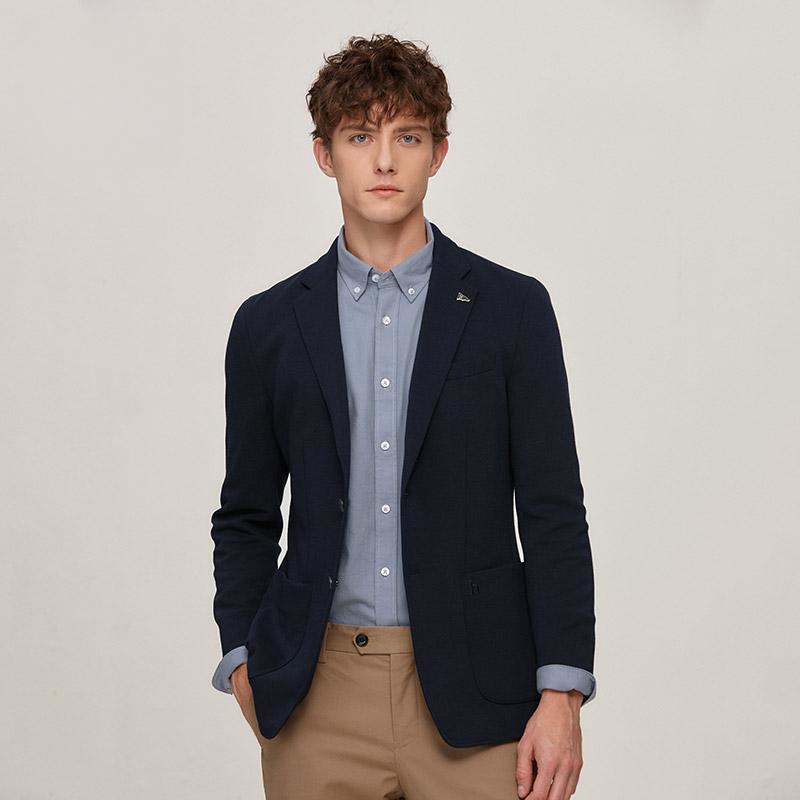 Suits |  Mens Single Breasted Blazer With Cotton Blazers Blazers