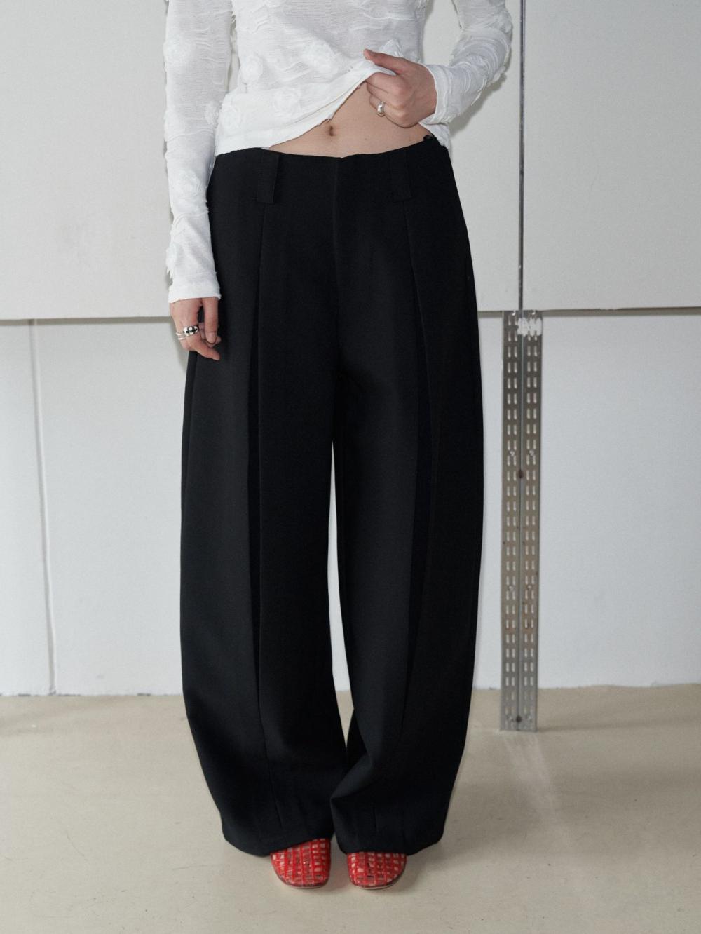 Suits |  Womens Fluid Wide Leg Trousers Clothing Black