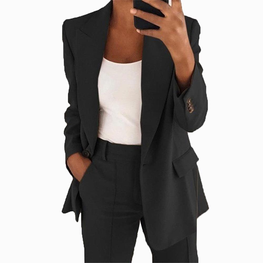 Suits |  Womens Tailored Single Breasted Suit Blazer Blazers & Jackets Black