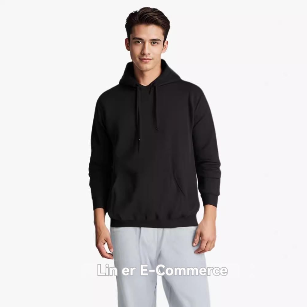 Sweats, Hoodies & Joggers |  Mens Merino Wool Drawstring Hoodie Clothing Knitwear