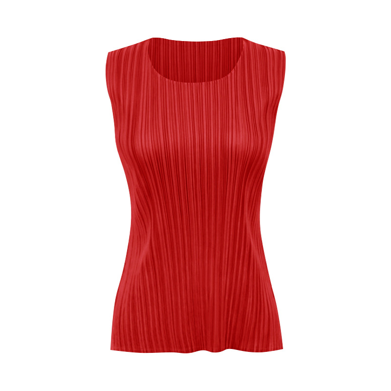 Swimwear |  Womens Plisse Halter Neck Top Clothing Red