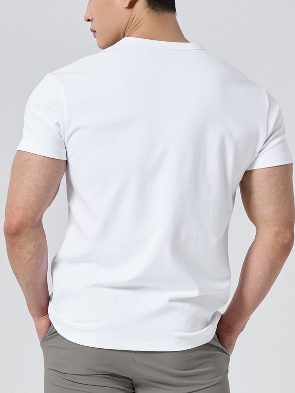 T-Shirts |  Mens Crew Neck Mercerised Cotton Jersey T-Shirt Clothing Mens