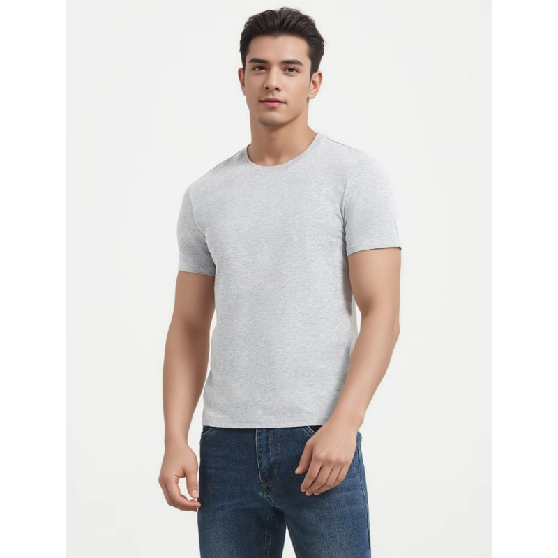 T-Shirts |  Mens Crew Neck T-Shirt Clothing Grey Marl