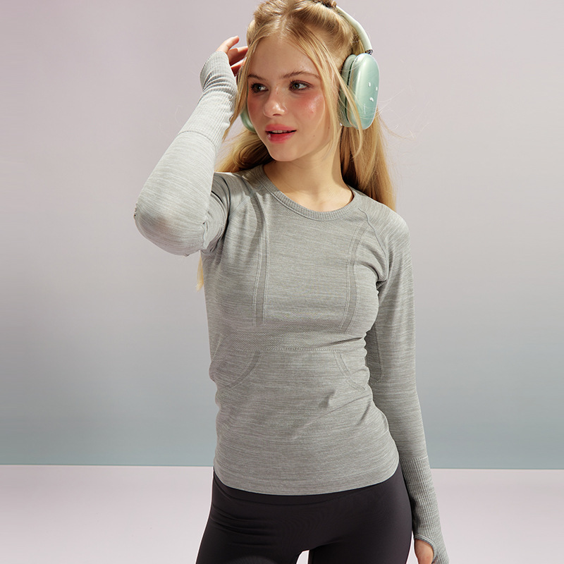 T-Shirts |  Womens Layered Long-Sleeve Top Clothing Grey