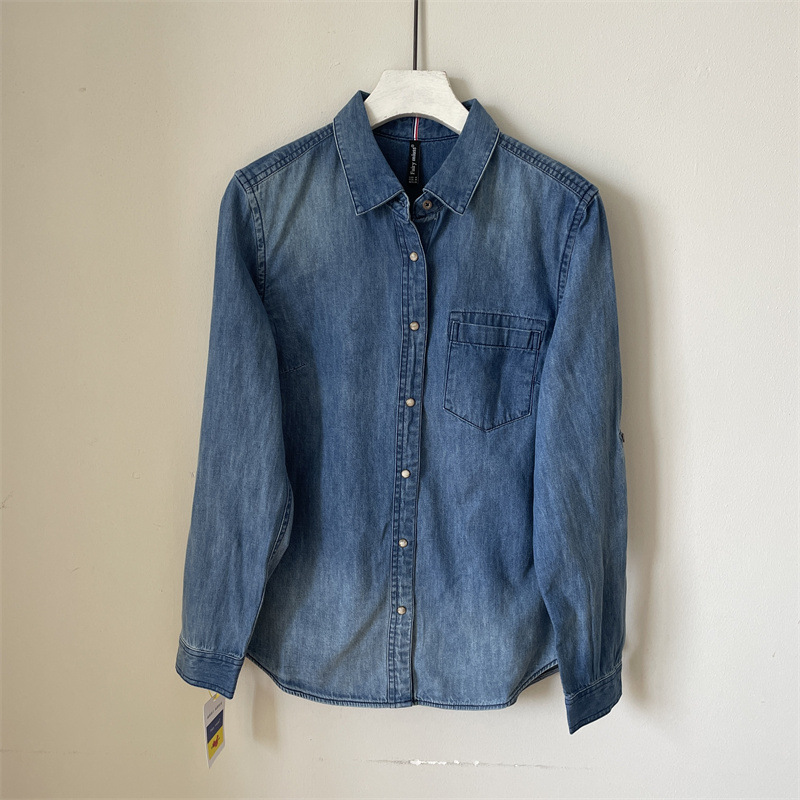 Tops |  Womens Relaxed Denim Shirt Blouses & Shirts Blouses & Shirts