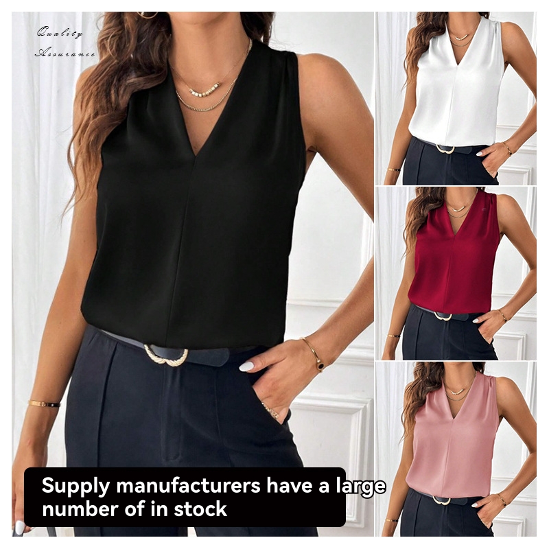 Tops |  Womens V-Neck Shell Top Clothing Navy