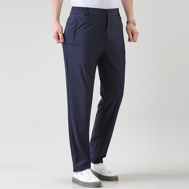 Trousers |  Mens Slim Fit Washed Cotton Blend Chinos Clothing Mens