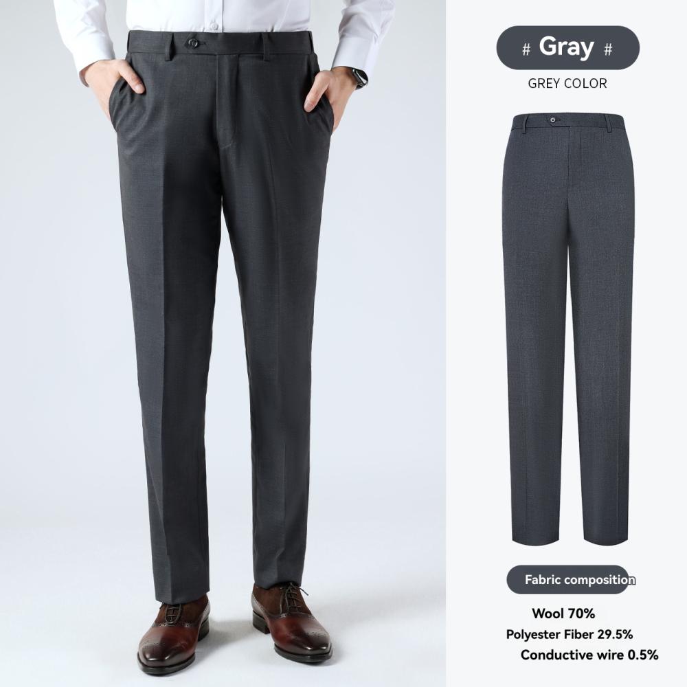 Trousers |  Mens Textured Slim Fit Trousers Clothing Mens