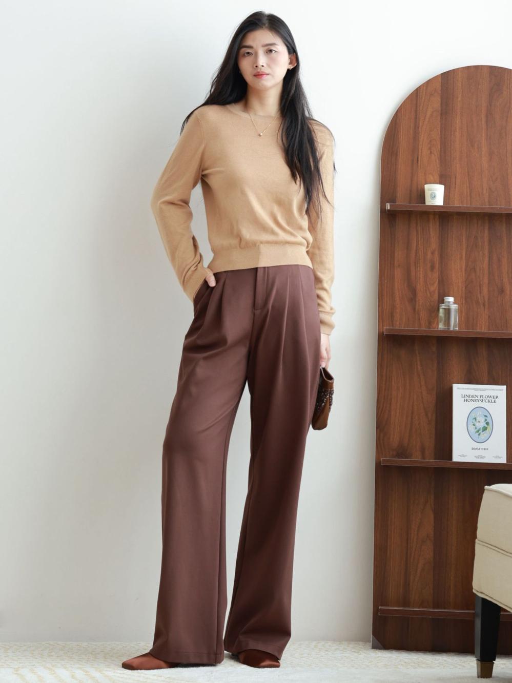 Trousers |  Womens Flared Suit Trousers Clothing Berry