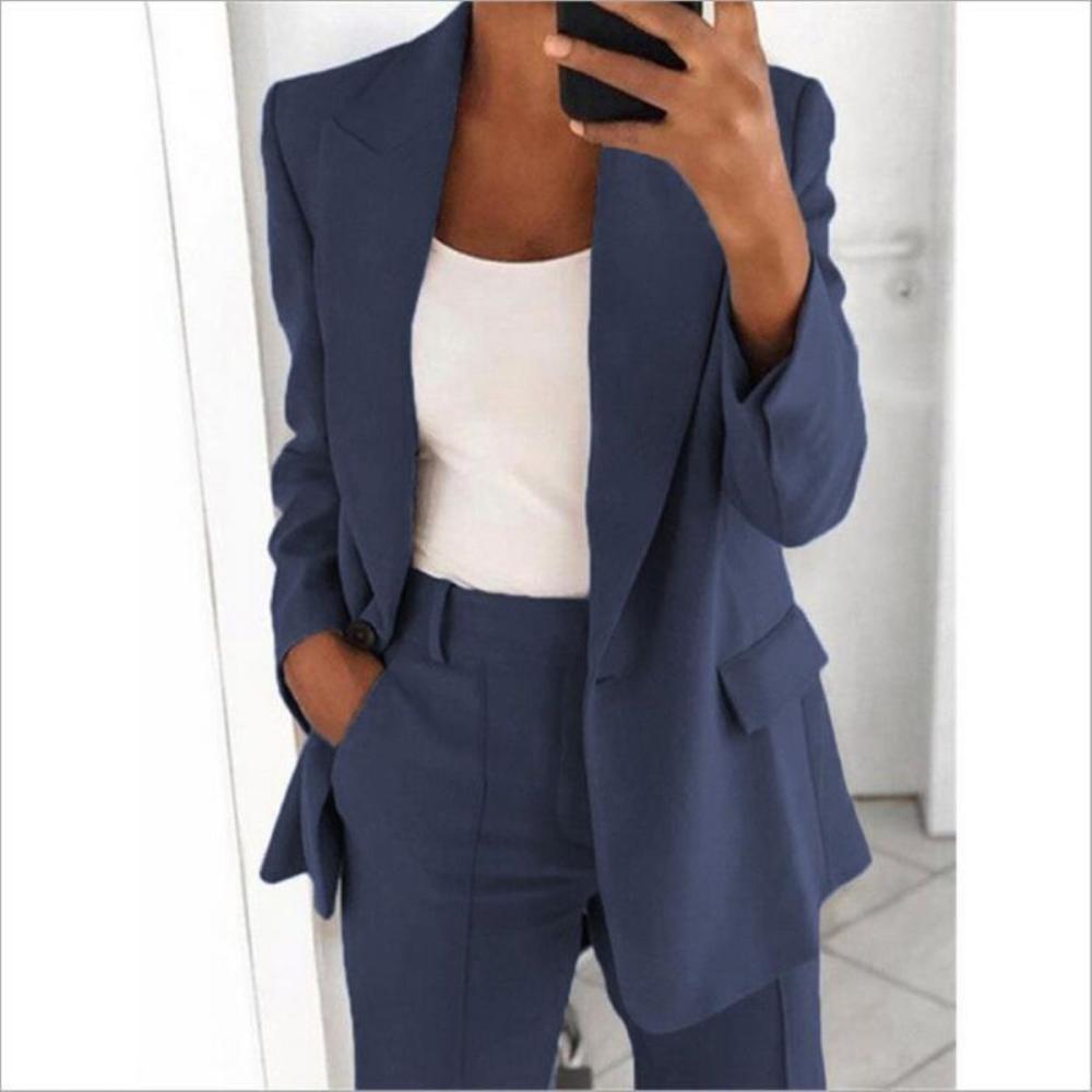 Trousers |  Womens Flared Suit: Trousers Clothing Navy