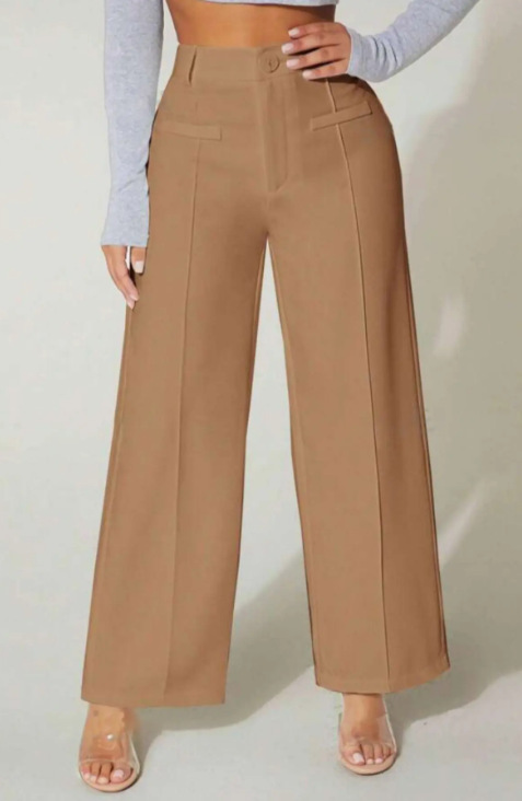 Trousers |  Womens High Rise Flared Trousers Clothing Mink Neutral