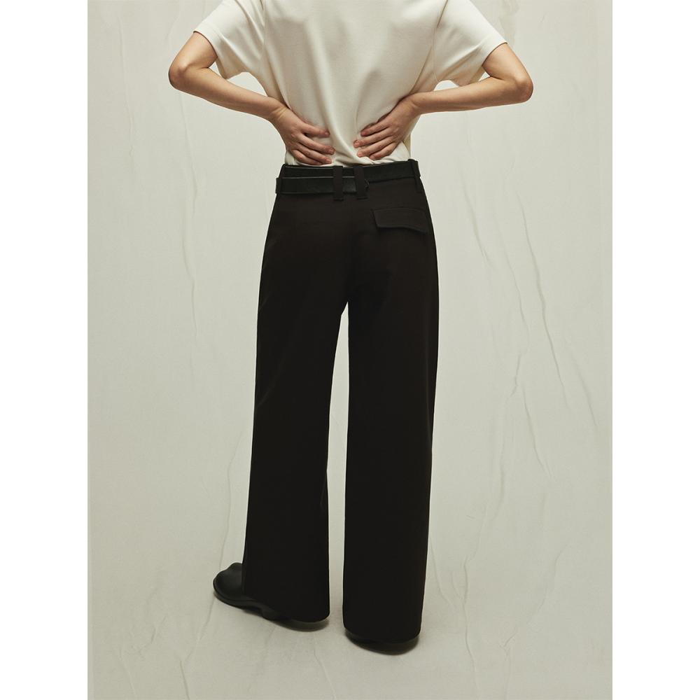 Trousers |  Womens High Rise Flared Trousers Clothing Black