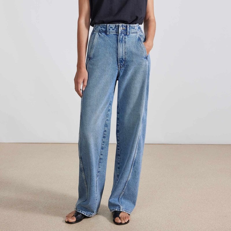 Trousers |  Womens Rise Straight Leg Jeans Clothing Jeans