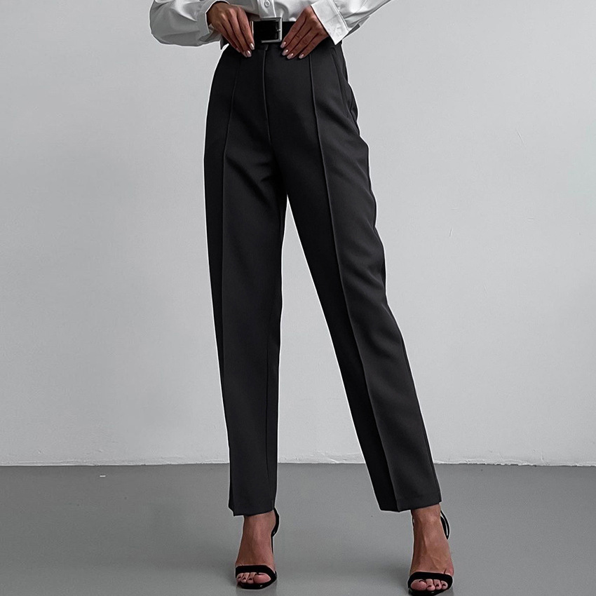 Trousers |  Womens Tapered Belted Trousers Clothing Navy