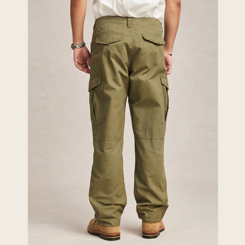 Trousers |  Womens Tapered Drawstring Cotton Combat Trousers Clothing Khaki