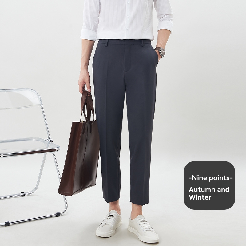 Trousers |  Womens Wool Blend Tapered Suit Trousers Clothing Navy