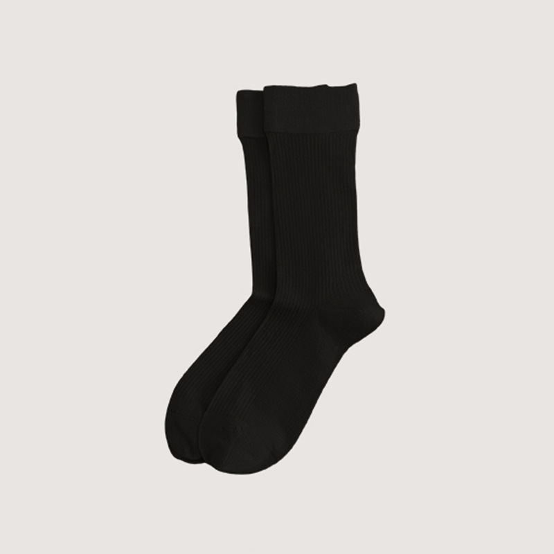 Underwear & Socks |  Mens Ribbed Mercerised Cotton Blend Sock Accessories Bordeaux