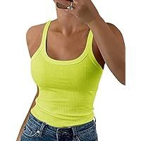 Vests |  Womens Ribbed Cotton Blend Vest Clothing Tops