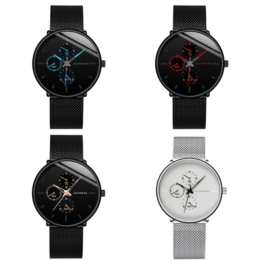 Watches |  Mens Black Analogue Watch Accessories Mens