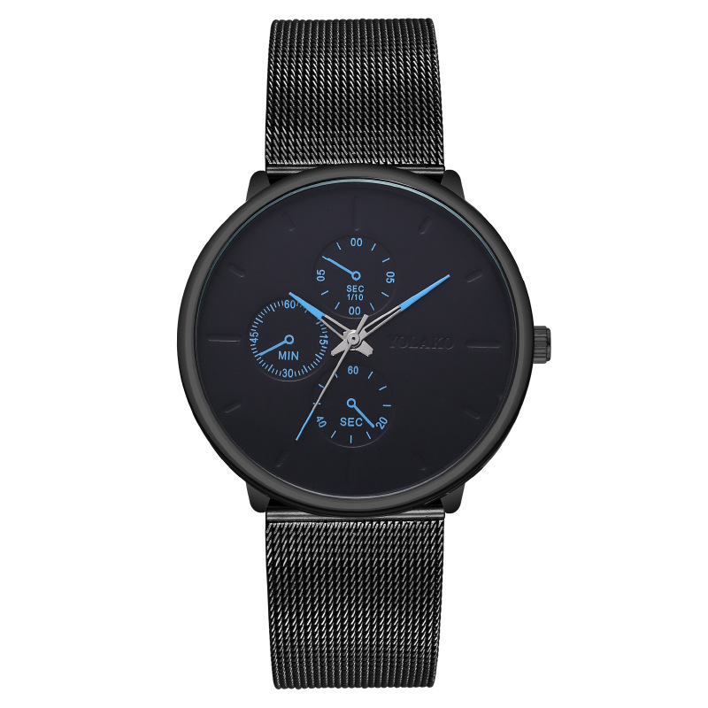 Watches |  Mens Phylipa Blue Eco-Leather Strap Watch Accessories Mens